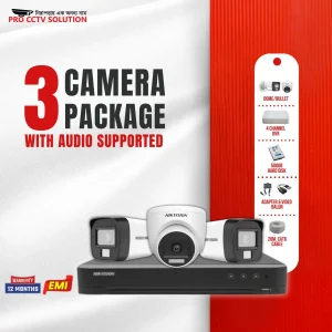Hikvision Camera with Audio: Ultimate Security 3 Camera Package