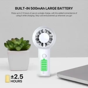 PORTABLE FAN 500mAh Battery